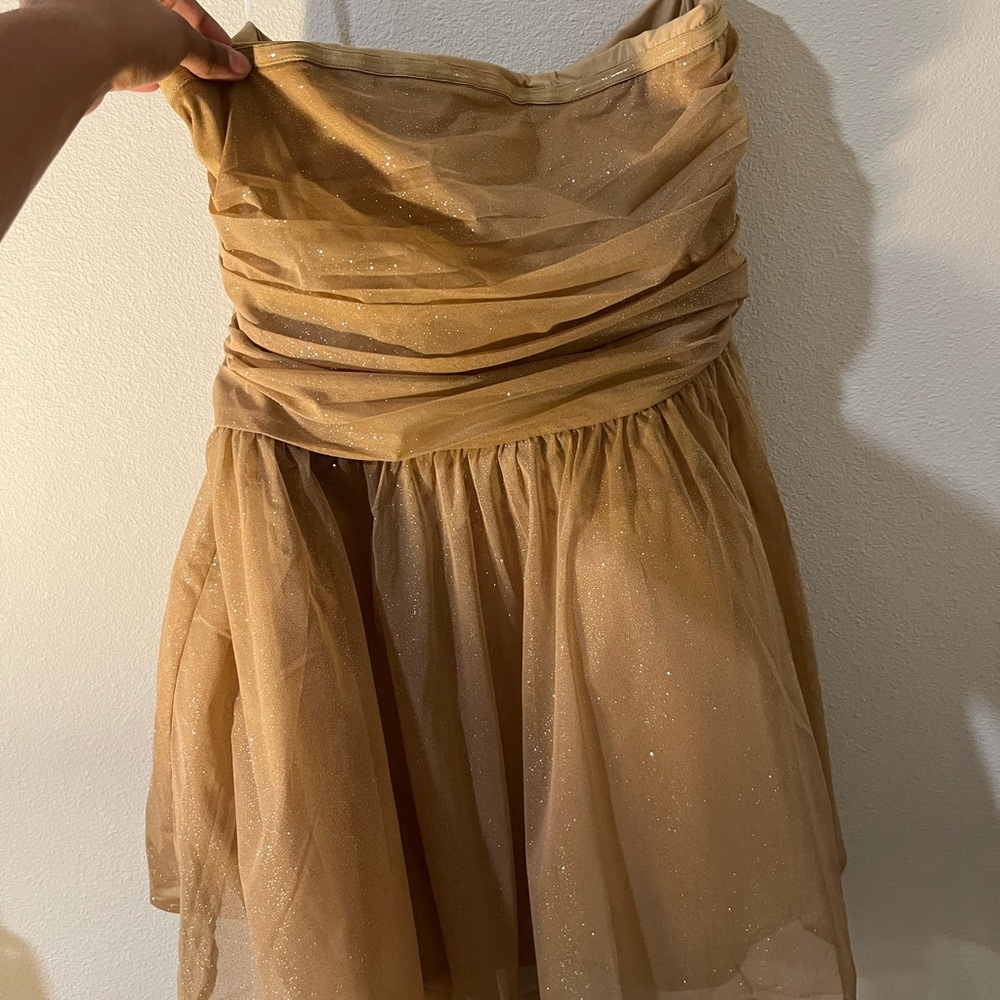 Elegant Gold Evening Dress